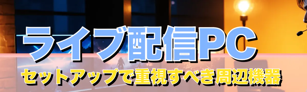 ライブ配信PCセットアップで重視すべき周辺機器