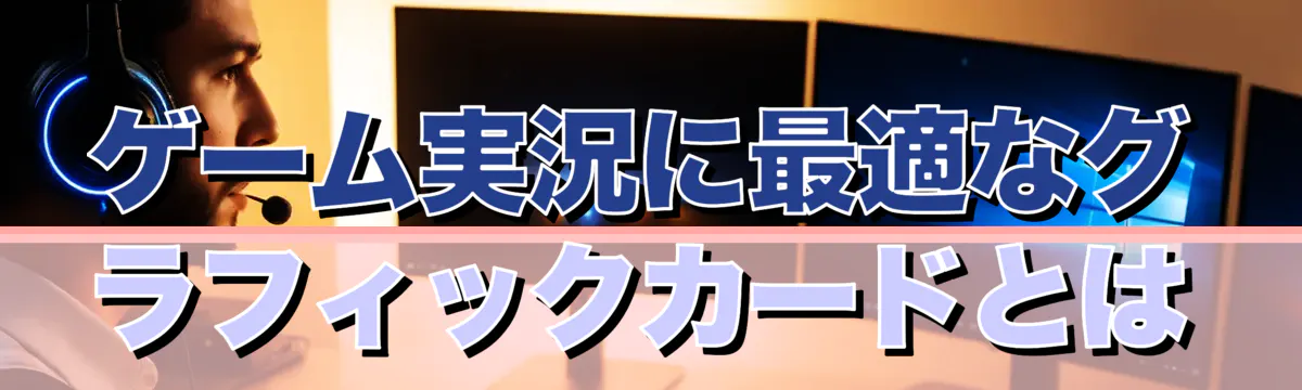 ゲーム実況に最適なグラフィックカードとは