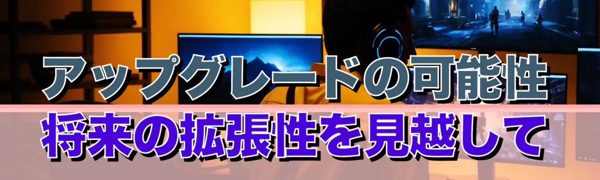 アップグレードの可能性 将来の拡張性を見越して