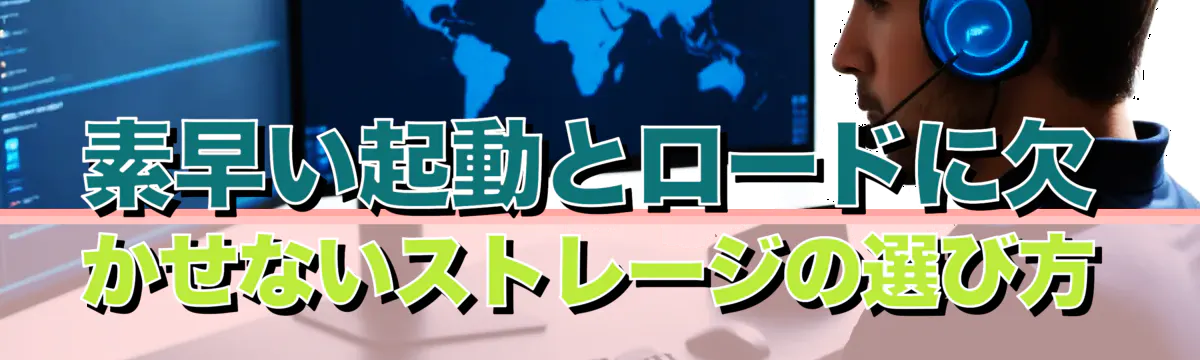 素早い起動とロードに欠かせないストレージの選び方