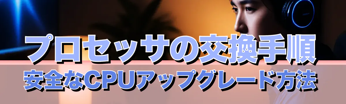 プロセッサの交換手順 安全なCPUアップグレード方法