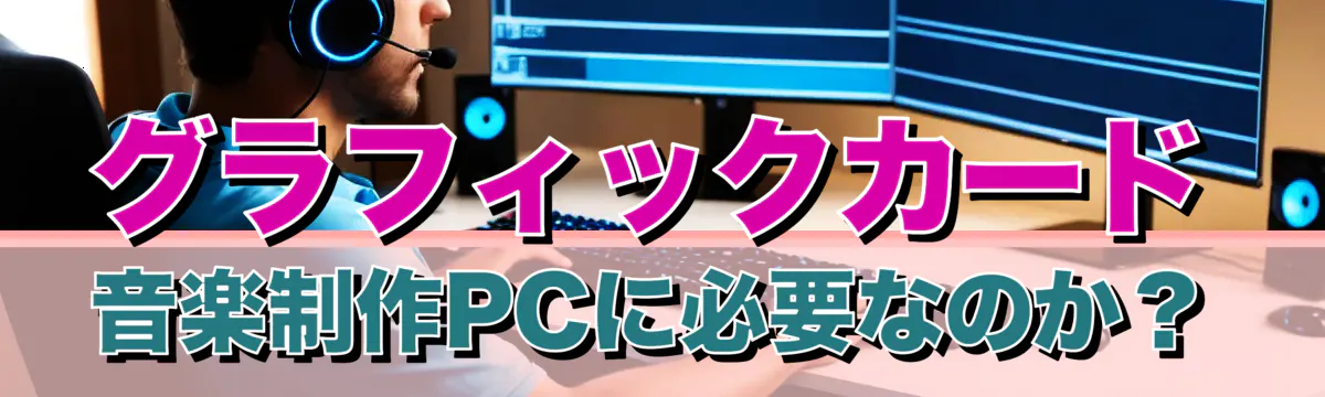 グラフィックカード 音楽制作PCに必要なのか？