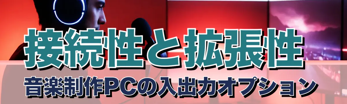 接続性と拡張性 音楽制作PCの入出力オプション