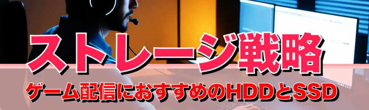 ストレージ戦略 ゲーム配信におすすめのHDDとSSD