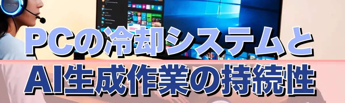 PCの冷却システムとAI生成作業の持続性