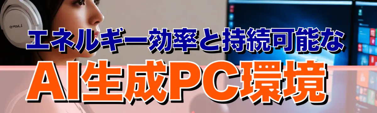 エネルギー効率と持続可能なAI生成PC環境