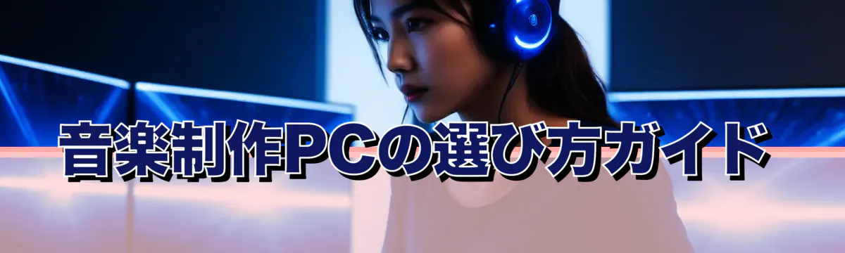 音楽制作PCの選び方ガイド