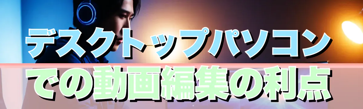 デスクトップパソコンでの動画編集の利点