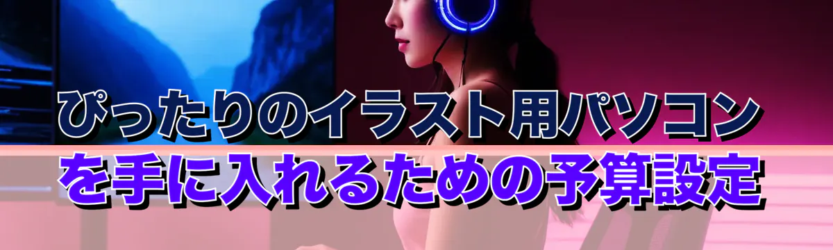 ぴったりのイラスト用パソコンを手に入れるための予算設定