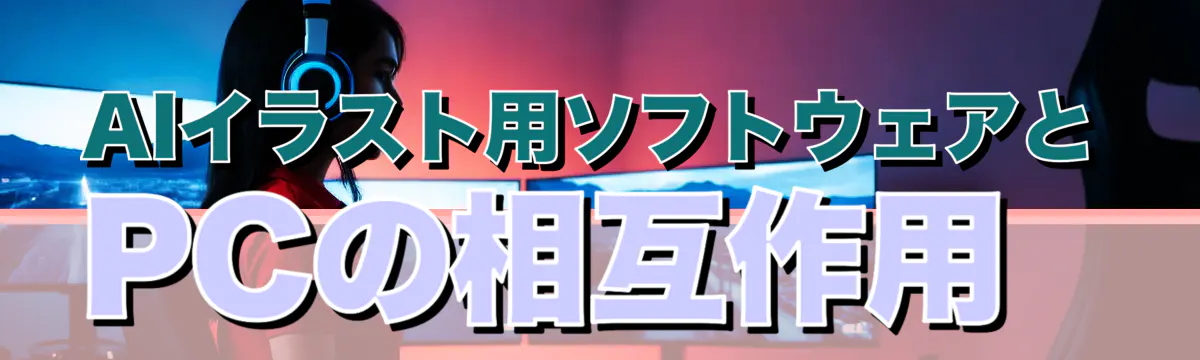 AIイラスト用ソフトウェアとPCの相互作用 
