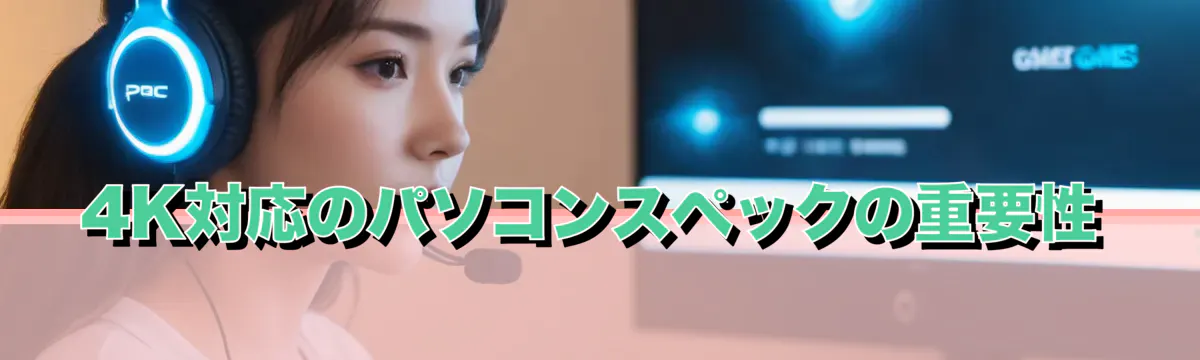 4K対応のパソコンスペックの重要性