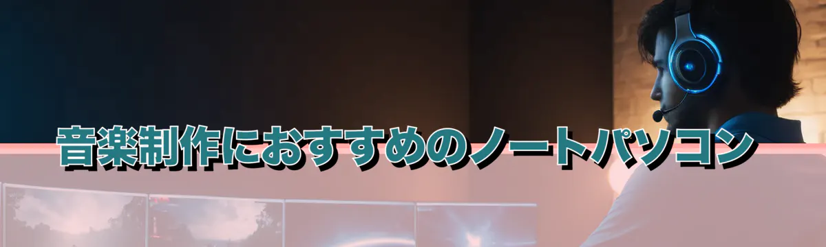 音楽制作におすすめのノートパソコン