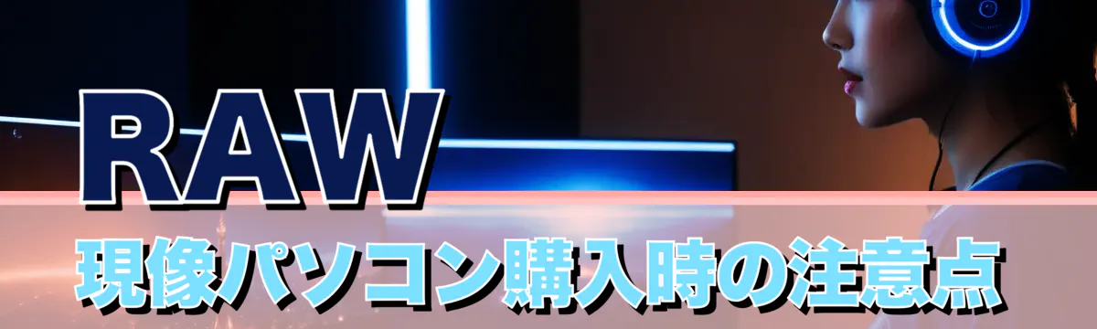 RAW現像パソコン購入時の注意点