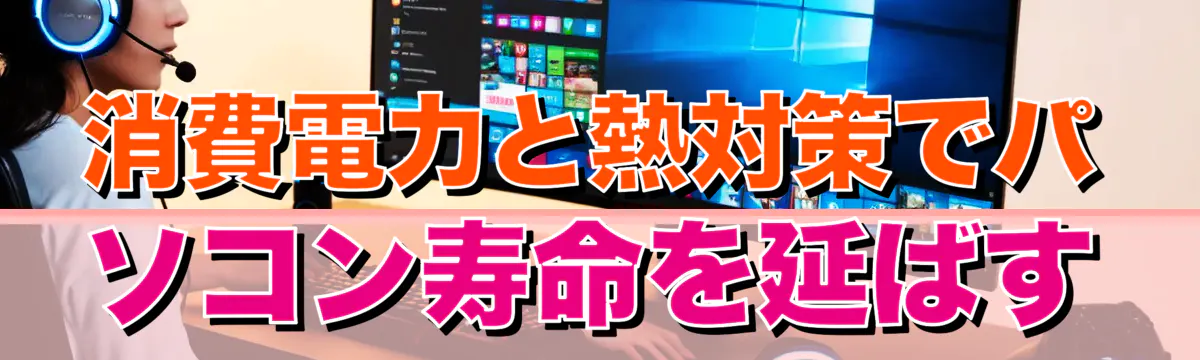 消費電力と熱対策でパソコン寿命を延ばす
