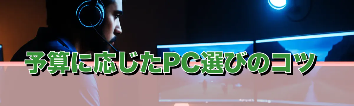 予算に応じたPC選びのコツ 
