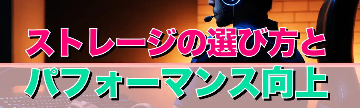 ストレージの選び方とパフォーマンス向上