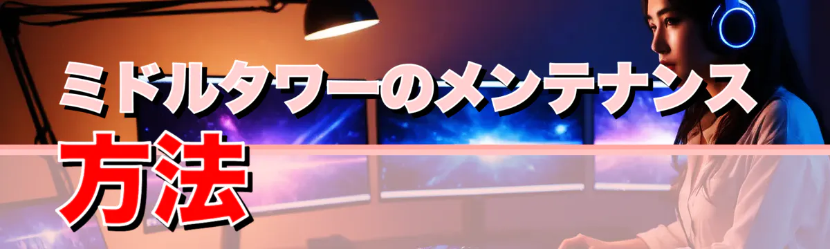 ミドルタワーのメンテナンス方法