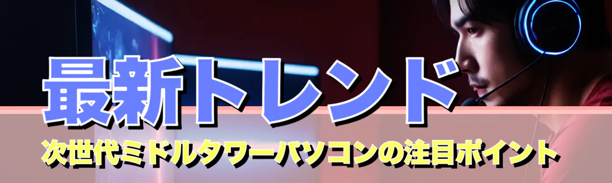 最新トレンド 次世代ミドルタワーパソコンの注目ポイント