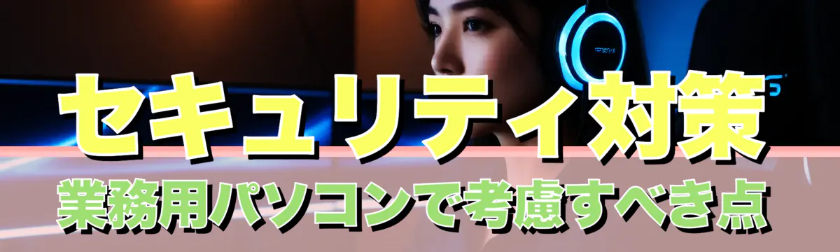 セキュリティ対策 業務用パソコンで考慮すべき点