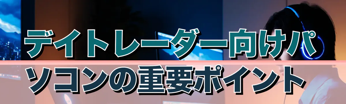 デイトレーダー向けパソコンの重要ポイント 
