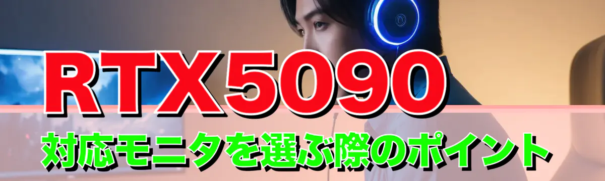 RTX5090対応モニタを選ぶ際のポイント