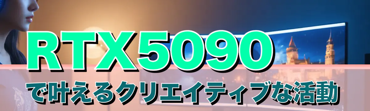 RTX5090で叶えるクリエイティブな活動