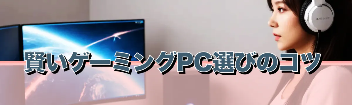 賢いゲーミングPC選びのコツ