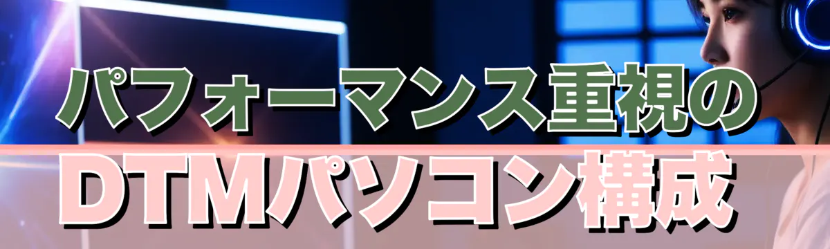 パフォーマンス重視のDTMパソコン構成 
