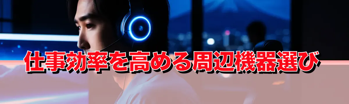 仕事効率を高める周辺機器選び