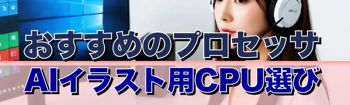 おすすめのプロセッサ AIイラスト用CPU選び