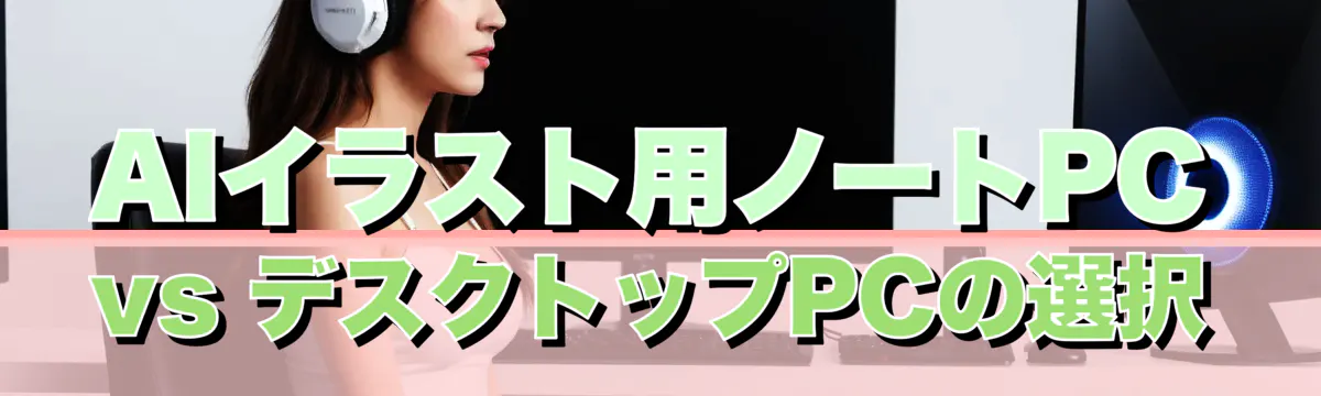 AIイラスト用ノートPC vs デスクトップPCの選択