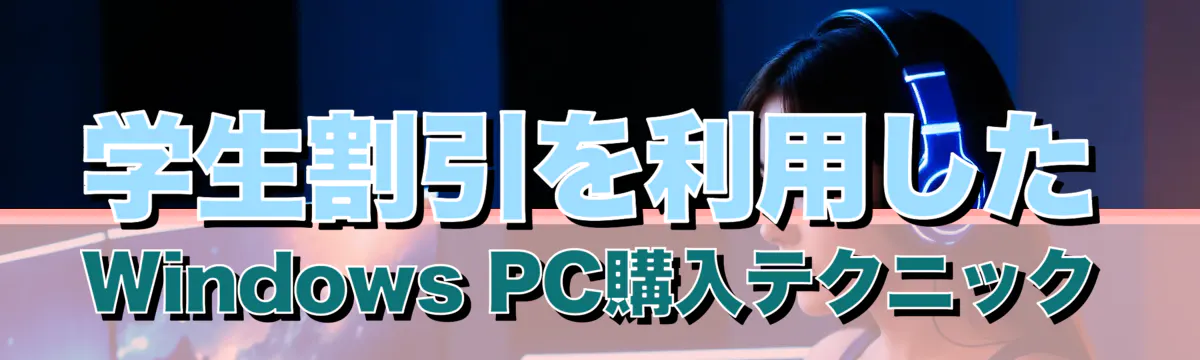 学生割引を利用したWindows PC購入テクニック