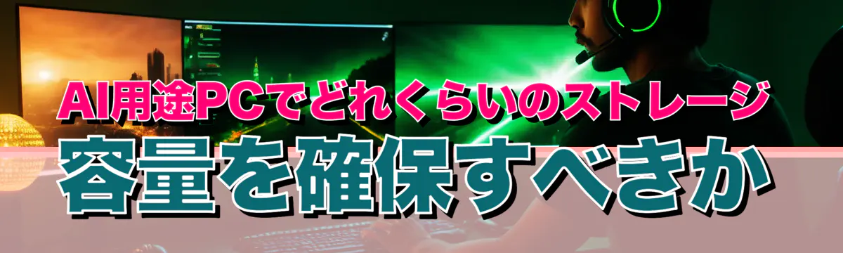 AI用途PCでどれくらいのストレージ容量を確保すべきか