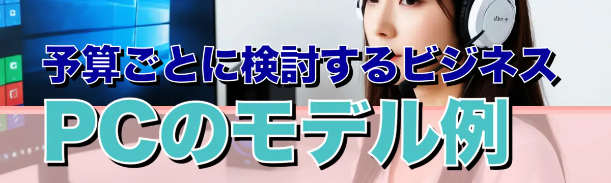 予算ごとに検討するビジネスPCのモデル例