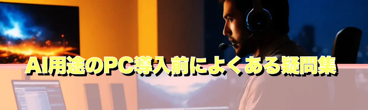 AI用途のPC導入前によくある疑問集