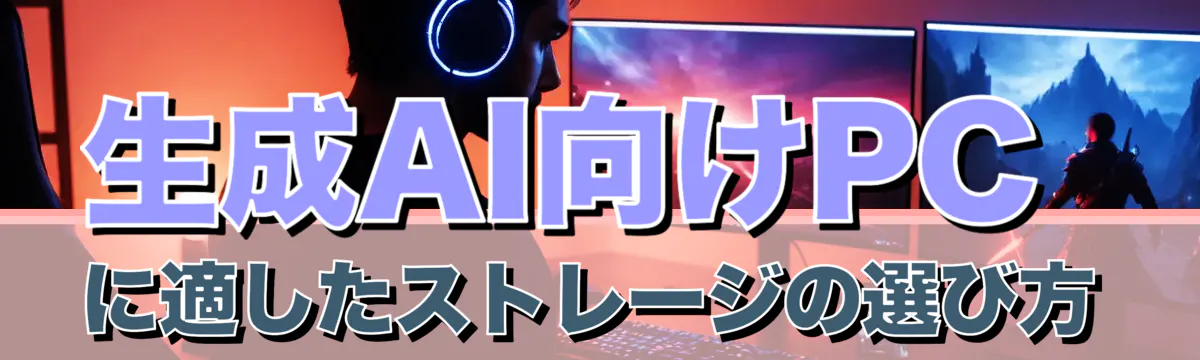 生成AI向けPCに適したストレージの選び方
