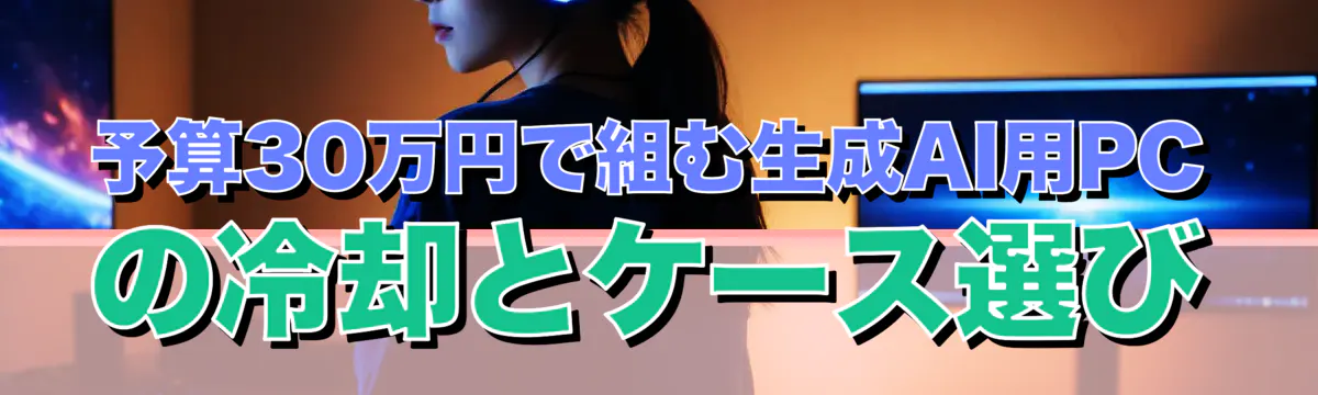 予算30万円で組む生成AI用PCの冷却とケース選び