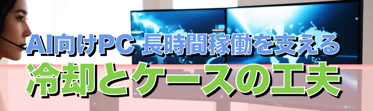 AI向けPC 長時間稼働を支える冷却とケースの工夫