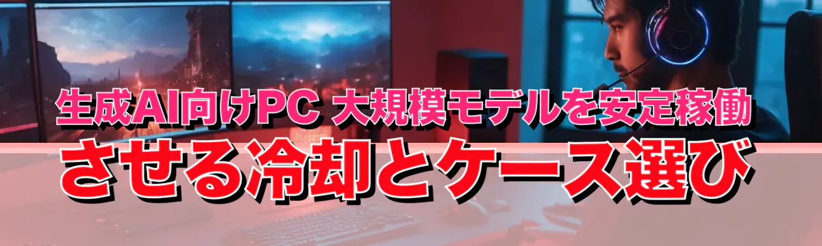 生成AI向けPC 大規模モデルを安定稼働させる冷却とケース選び