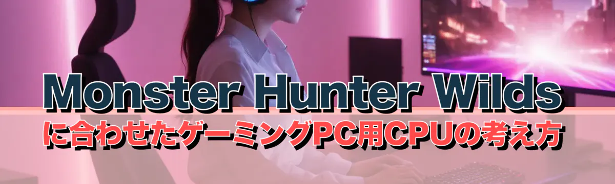 Monster Hunter Wilds に合わせたゲーミングPC用CPUの考え方