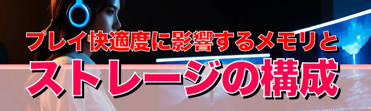 プレイ快適度に影響するメモリとストレージの構成