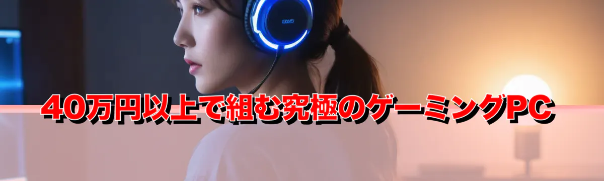 40万円以上で組む究極のゲーミングPC