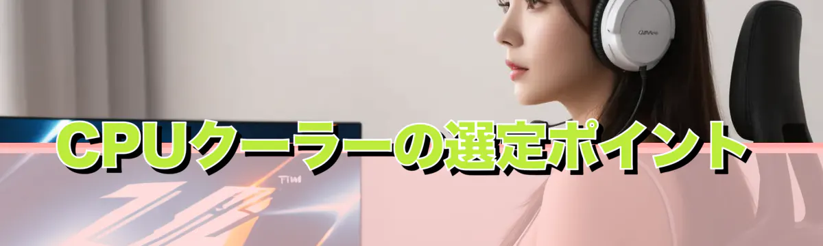 CPUクーラーの選定ポイント