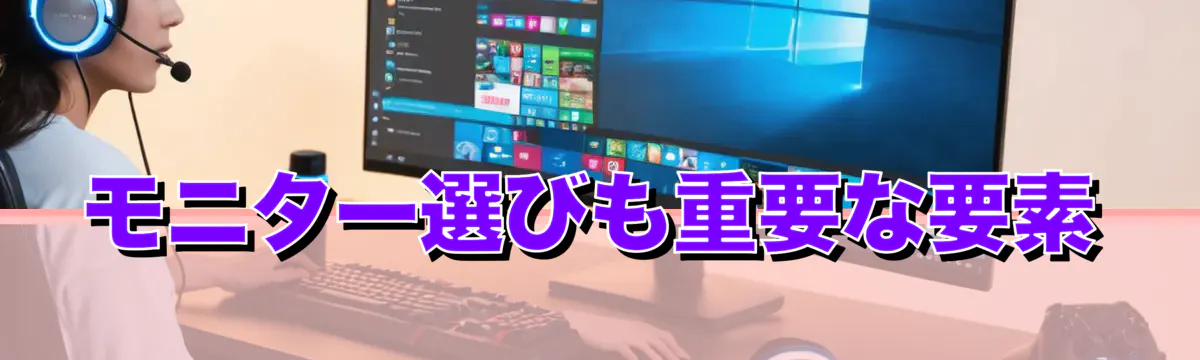 モニター選びも重要な要素