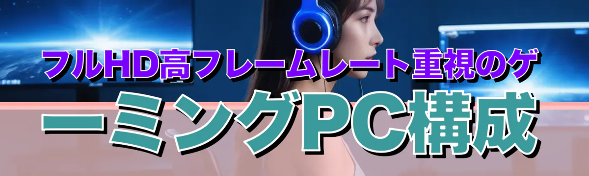 フルHD高フレームレート重視のゲーミングPC構成