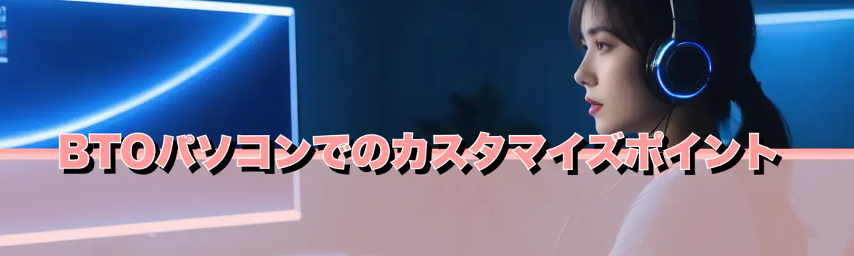 BTOパソコンでのカスタマイズポイント