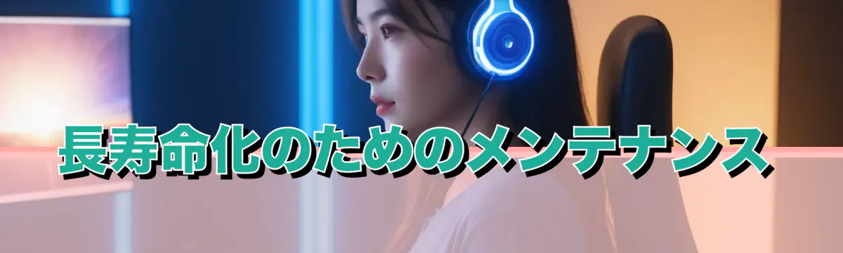 長寿命化のためのメンテナンス