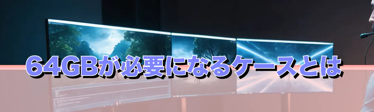 64GBが必要になるケースとは