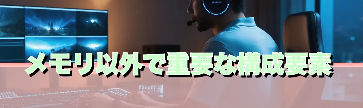 メモリ以外で重要な構成要素