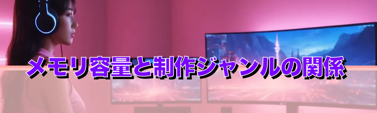 メモリ容量と制作ジャンルの関係